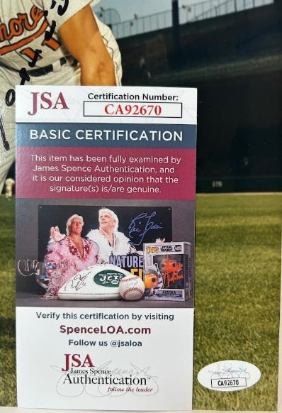 Luis Aparicio Autographed Baltimore Orioles 8x10 Photo JSA COA