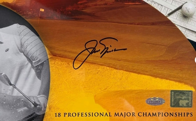 Jack Nicklaus Autographed 16x20 Major Championships Collage - Steiner & JSA COAs - Latitude Sports Marketing