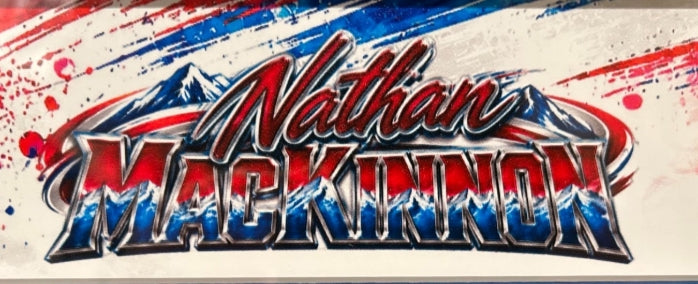 Nathan MacKinnon Colorado Avalanche Photo Collage with Laser Signature (14"x18" Frame)