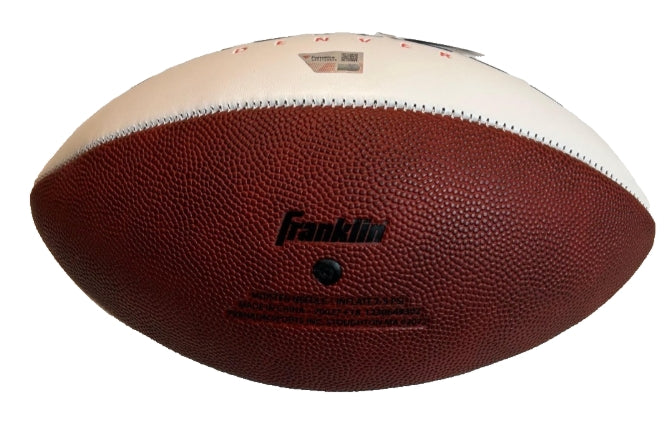 Peyton Manning Autographed White Panel Denver Broncos Football - Fanatics COA - Latitude Sports Marketing