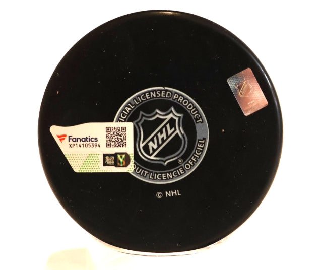 Cale Makar Autographed/Inscribed "2022 SC Champs" Avalanche Logo Puck - Fanatics