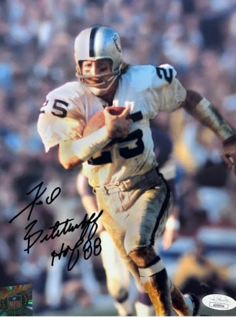 Fred Biletnikoff Autographed Oakland Raiders 8x10 Photo - JSA COA - Latitude Sports Marketing