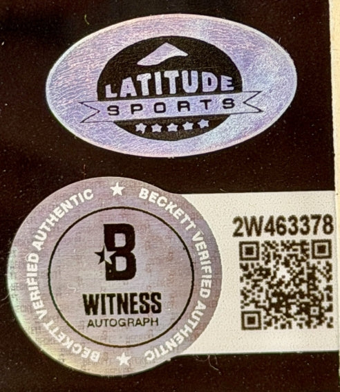 Aqib Talib & Chris Harris Jr. Dual Autographed 11x14 Photo Framed 17.5x21.5 BAS COA - Latitude Sports Marketing