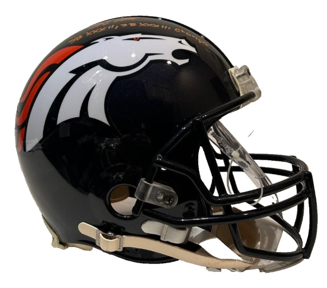 Terrell Davis Autographed/Inscribed "SB XXXII, SB XXXIII Champs" Pro Helmet - Radtke Sports COA - Latitude Sports Marketing