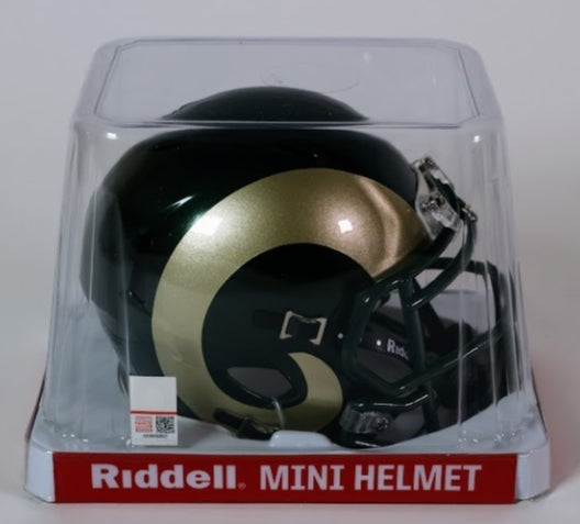 Colorado State Rams Unsigned Riddell Mini Helmet
