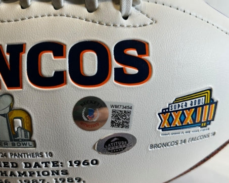 Bill Romanowski Autographed/Inscribed "Back to Back" Broncos Football - BAS COA