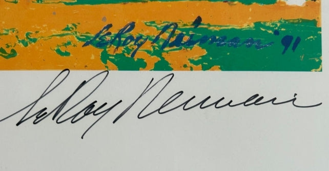 Leroy Neiman Lithograph "The Shot Heard 'Round the World" Triple-Signed LE-600 JSA COA - Latitude Sports Marketing