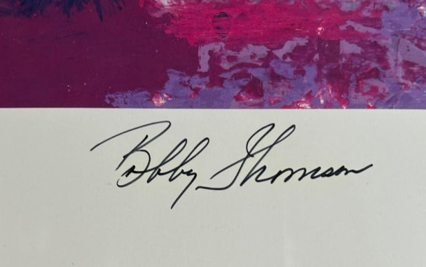 Leroy Neiman Lithograph "The Shot Heard 'Round the World" Triple-Signed LE-600 JSA COA - Latitude Sports Marketing