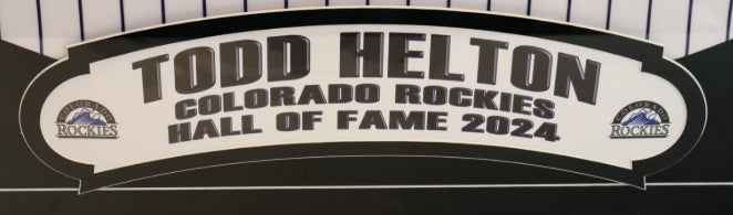 Todd Helton Autographed/Inscribed "HOF '24" 2007 WS Jersey Deluxe Frame TriStar