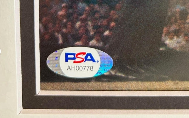 Frank Robinson Signed & Inscribed "H.O.F. 82" 8x10 Photo – Matted 11x14 with Nameplate | PSA Authenticated - Latitude Sports Marketing