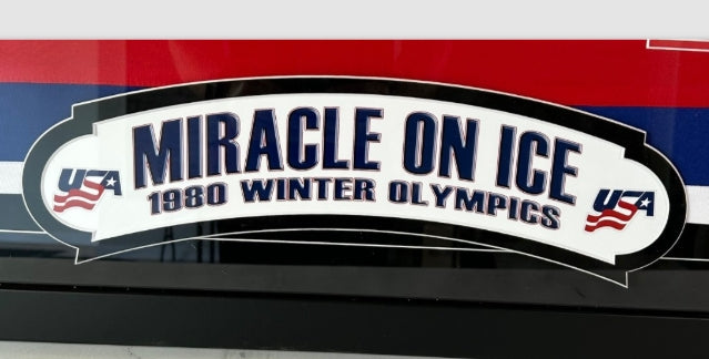 1980 Miracle on Ice Team USA Autographed Jersey Deluxe Framed 34x40 Beckett COA