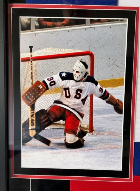 1980 Miracle on Ice Team USA Autographed Jersey Deluxe Framed 34x40 Beckett COA
