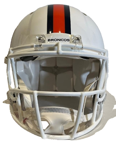 John Elway Autographed Denver Broncos Snowcapped Pro Speed Helmet BAS COA - Latitude Sports Marketing
