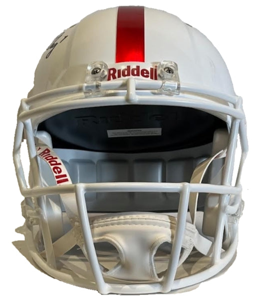 John Elway Autographed Stanford Cardinal White Replica Helmet BAS COA - Latitude Sports Marketing