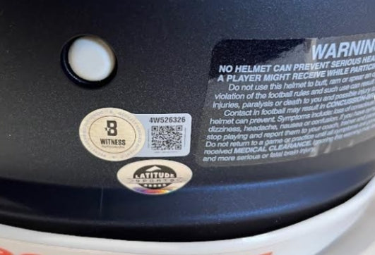 John Elway Autographed Denver Broncos 5280 Authentic Pro Speed Helmet BAS COA - Latitude Sports Marketing