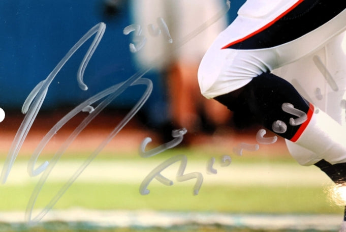 Tyrone Braxton Autographed Denver Broncos 8x10 Photo JSA COA