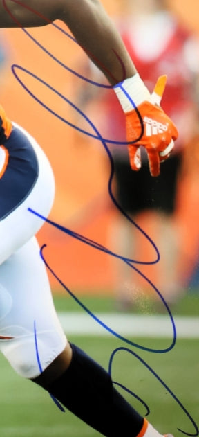 Bradley Chubb Autographed Denver Broncos 8x10 Photo JSA COA