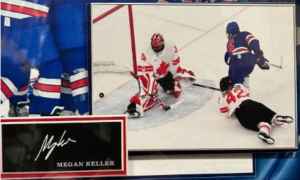 USA Women's & Men's Hockey Team Framed Photo Collage – Gold Medal Milan | Laser-Engraved Signatures | 22"x32"