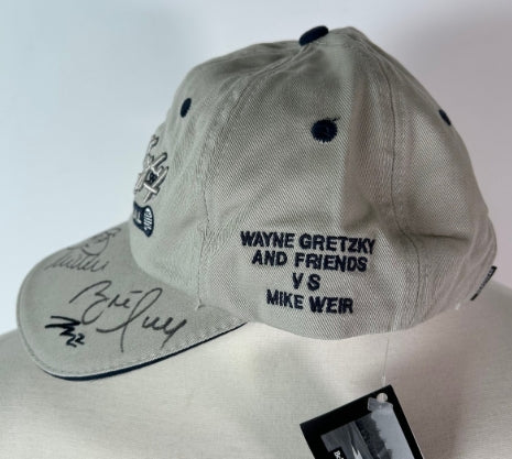 Wayne Gretzky & Friends Multi-Signed Golf Cap - Gretzky, Sakic, Hull, Weir JSA LOA