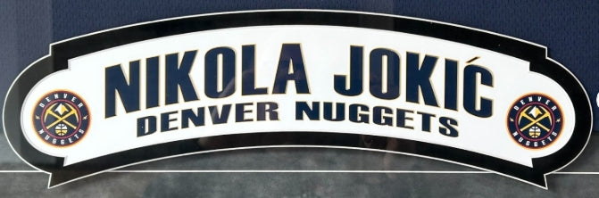 Nikola Jokic Autographed/Inscribed 'NBA MVP' Navy Denver Nuggets Jersey - Deluxe Framed JSA COA