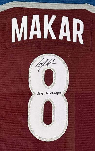 Cale Makar Autographed/Inscribed "2022 SC Champs" Breakaway Jersey - Fanatics COA