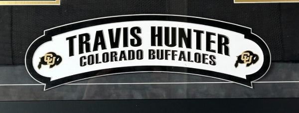 Travis Hunter Autographed/Inscribed "24 Heisman" CU Buffs Jersey Framed BAS COA