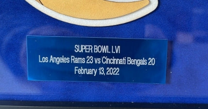 LA Rams Super Bowl LVI Celebration 16x20 Photo w/ 6 Signatures Fanatics COA