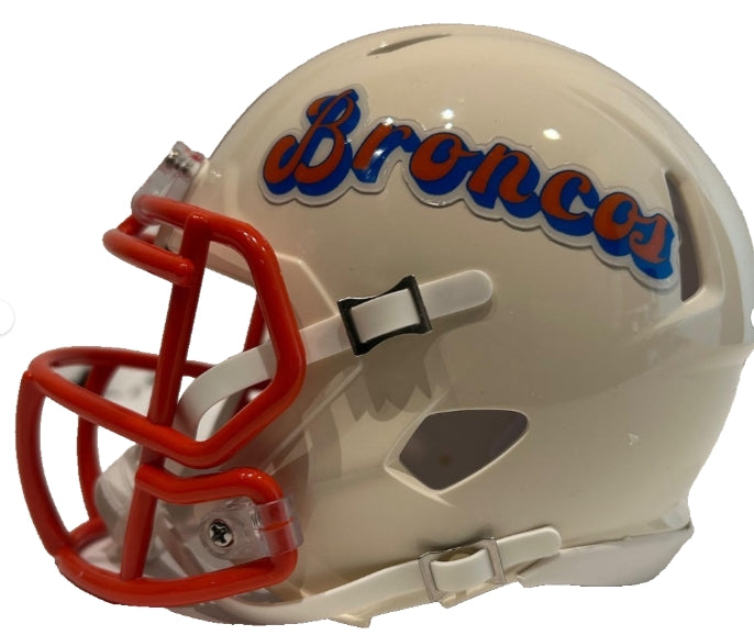 Riddell Denver Broncos Alternate Mini Helmet – Retro (2026 Design) "D" Logo & Broncos Script