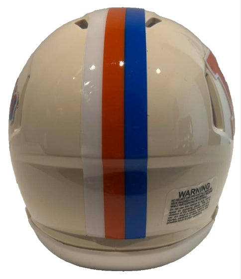 Riddell Denver Broncos Alternate Mini Helmet – Retro (2026 Design) "D" Logo & Broncos Script