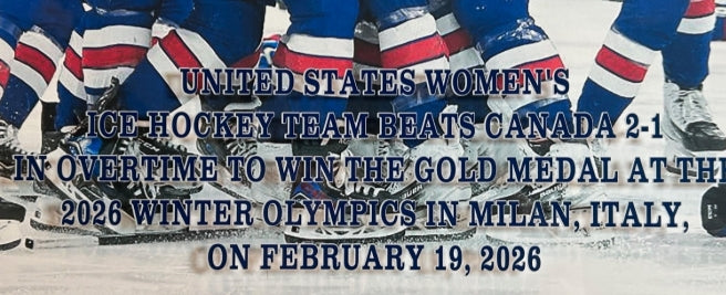 USA Women's Hockey Team – Gold Medal Milan 2026 Framed Photo Collage (27"W x 22"H)