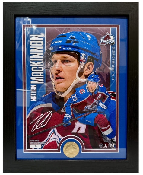 Nathan MacKinnon Colorado Avalanche Highland Mint Photo and Coin