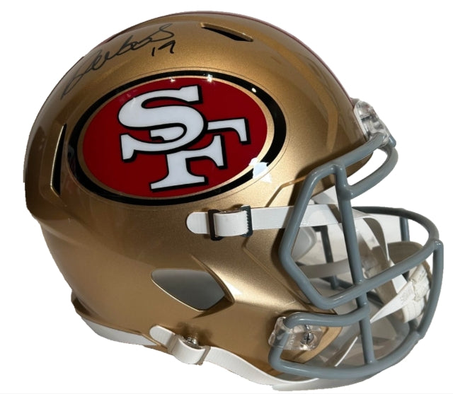 Deebo Samuel Autographed San Francisco 49ers 75th Anniversary Full-Size Replica Helmet – Fanatics Authentic COA