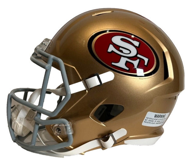 Talanoa Hufanga Autographed San Francisco 49ers Full-Size Replica Helmet – BAS Beckett COA