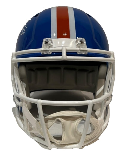 Talanoa Hufanga Autographed Denver Broncos Throwback Full Size Replica Helmet - BAS COA