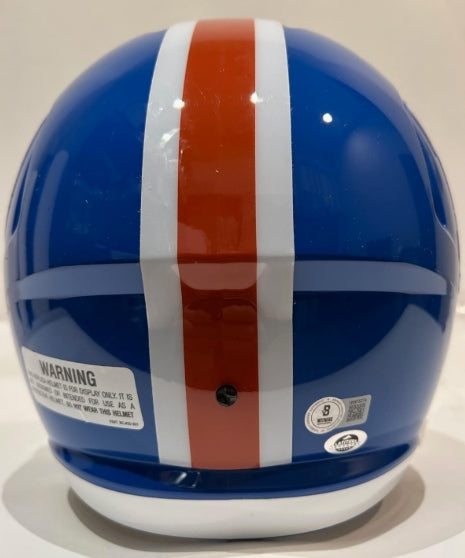 Talanoa Hufanga Autographed Denver Broncos Throwback Full Size Replica Helmet - BAS COA