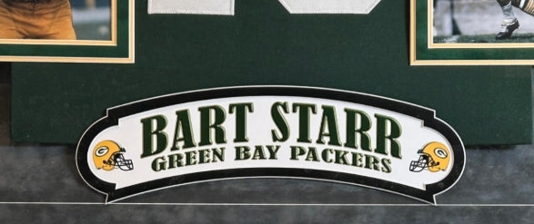 Bart Starr Autograph/Inscribed Deluxe Framed (34"Wx40"H) Packers Jersey- JSA COA