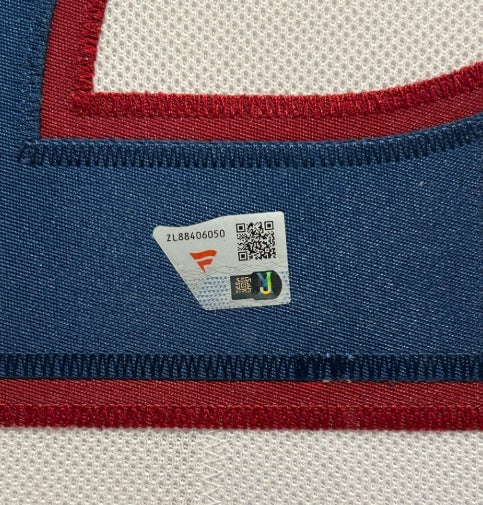 Nathan MacKinnon Autographed Premium Avalanche Jersey Deluxe Frame Fanatics COA