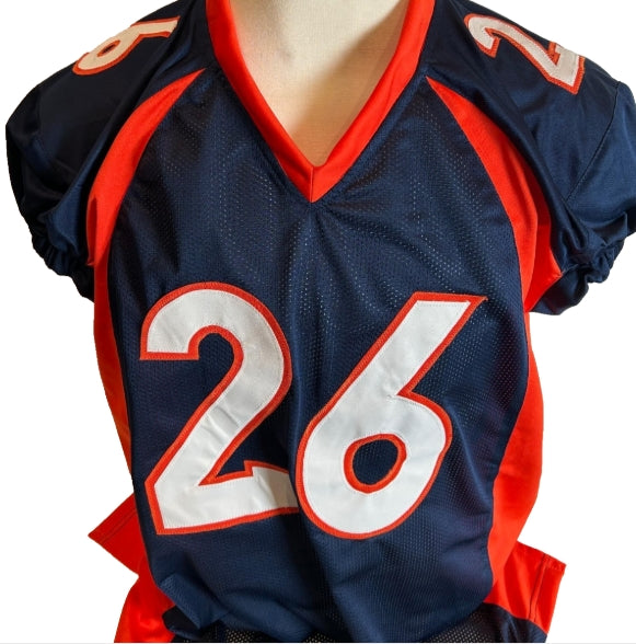 Darian Stewart Autographed/Inscribed "SB 50 Champs" Custom NAVY Jersey - BAS COA