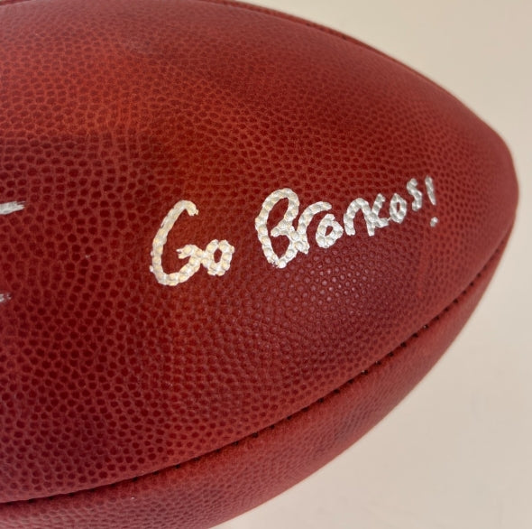Patrick Surtain II Autographed/Inscribed 'Go Broncos' NFL Football with Beckett COA