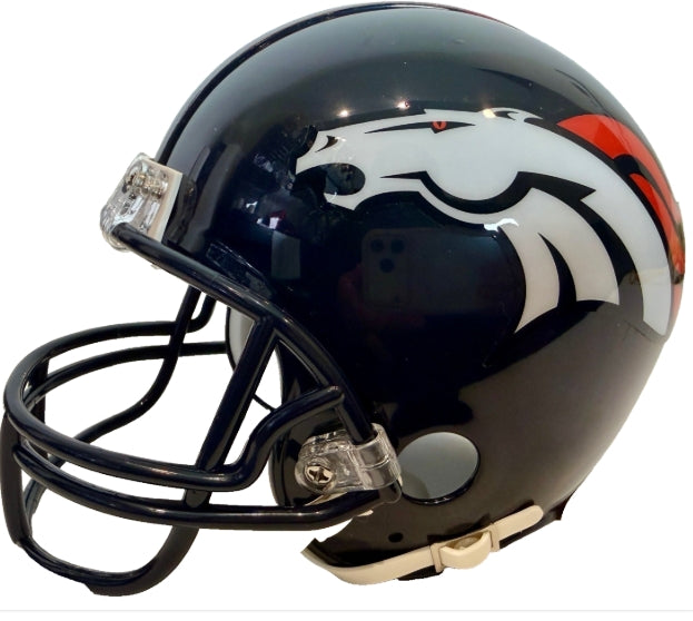 Chris Harris Jr. Autographed Broncos Mini Helmet Inscribed "SB 50 Champs" Beckett COA