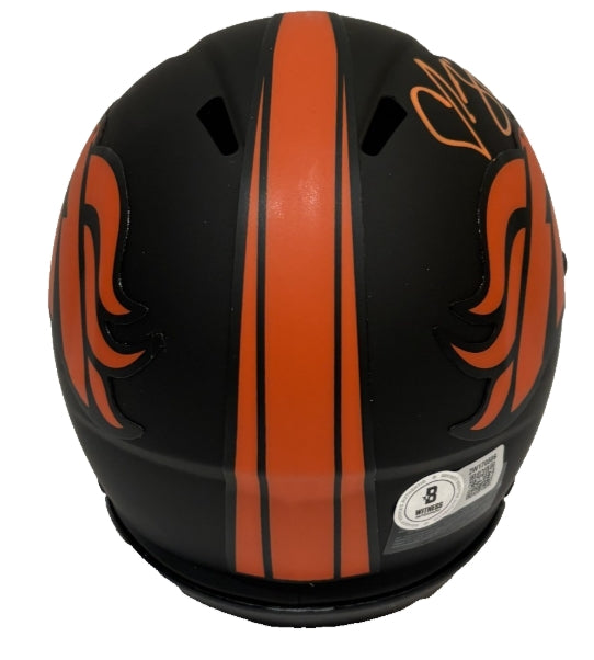 Champ Bailey Autographed Eclipse Broncos Mini Helmet Beckett COA