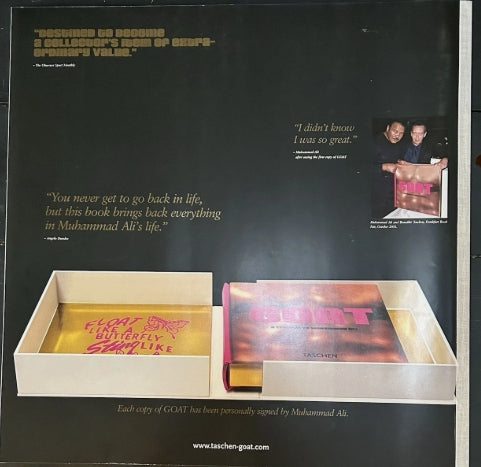 GOAT: A Tribute To Muhammad Ali – RARE Oversized Promo Book (2004)