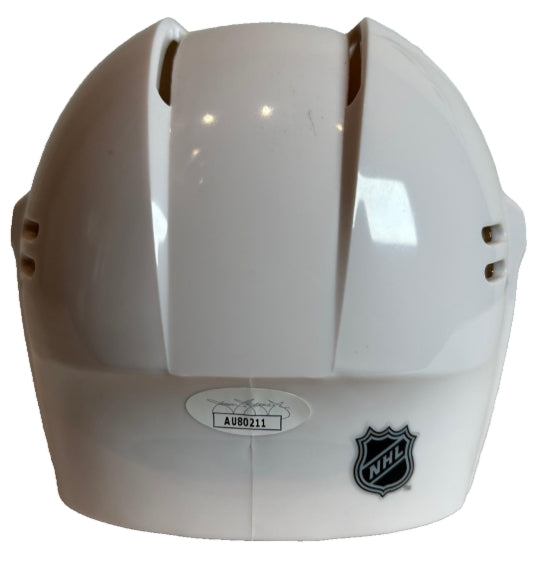 Devon Toews Autographed Colorado Avalanche White Mini Helmet (JSA COA) - Latitude Sports Marketing