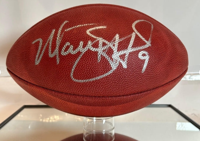 Matthew Stafford Autographed Super Bowl LVI "Duke" Football w/ Display Case – Fanatics COA - Latitude Sports Marketing