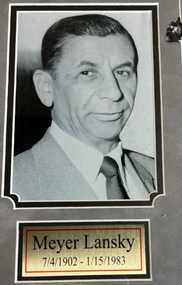 "Real Gangsters" 36"W x 30"H Framed Photo Montage of Notorious Crime Bosses - Latitude Sports Marketing
