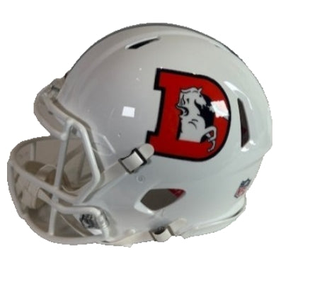 Denver Broncos Snowcapped Full-Size Proline Authentic Riddell Helmet NFL Licensed Product