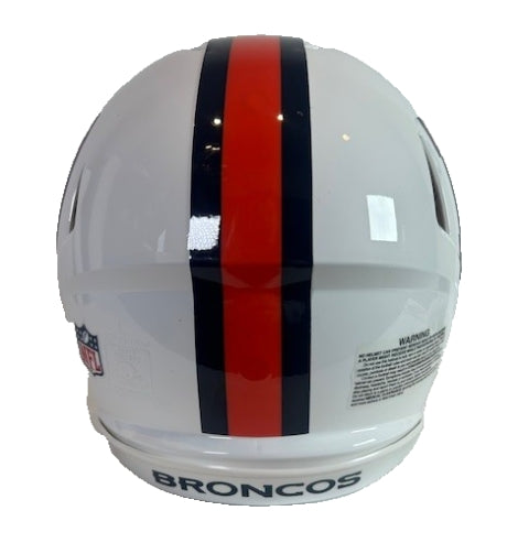 Denver Broncos Snowcapped Full-Size Proline Authentic Riddell Helmet NFL Licensed Product