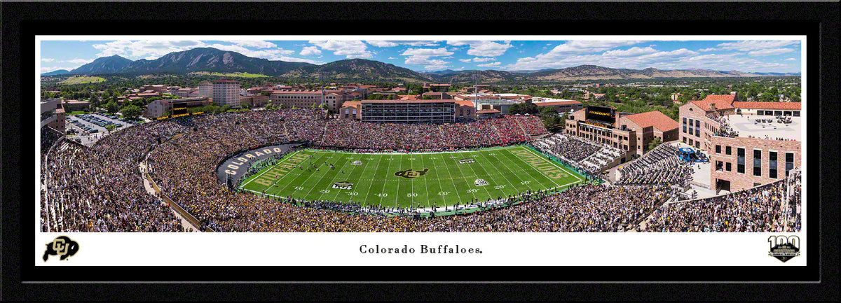 Colorado University Folsom Field 100 Year Anniversary Medium Panoramic Photo - Latitude Sports Marketing