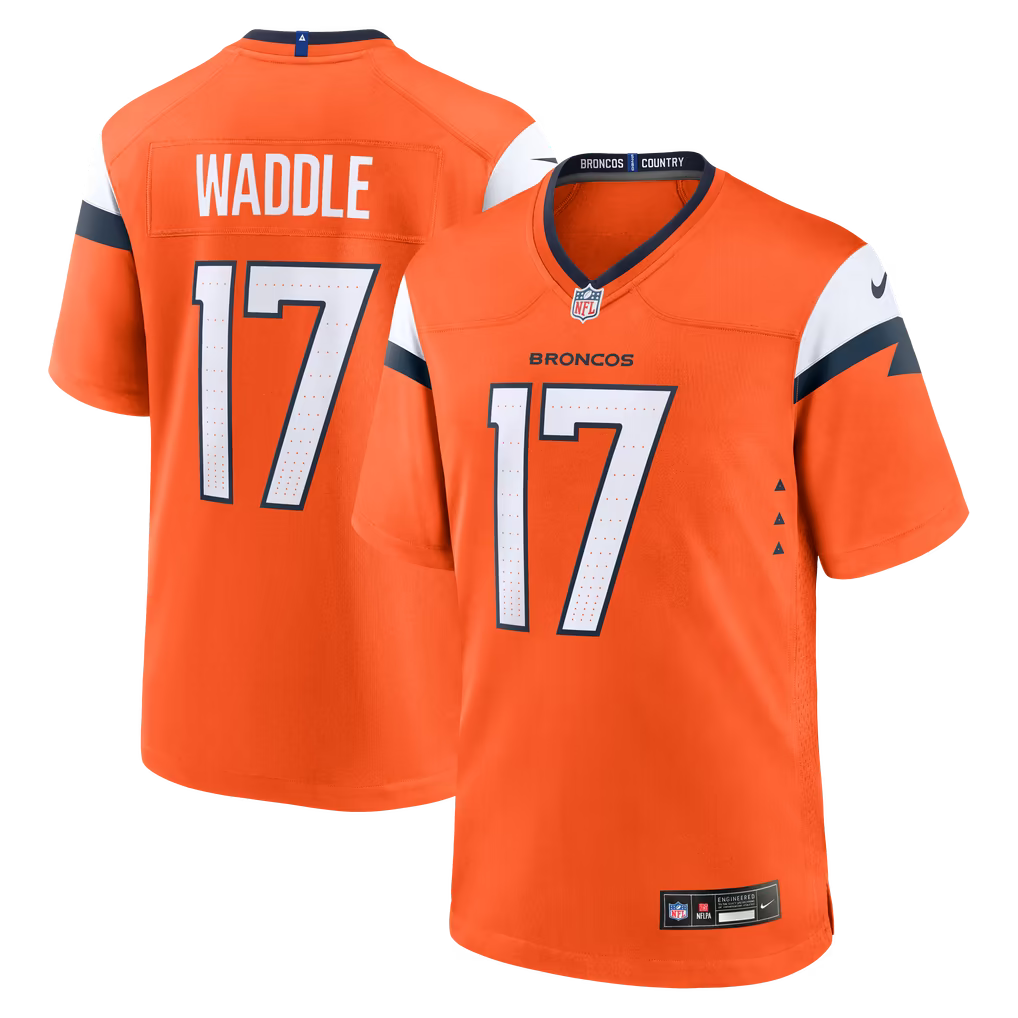 Jaylen Waddle Denver Broncos Nike Game Player Jersey - Orange
