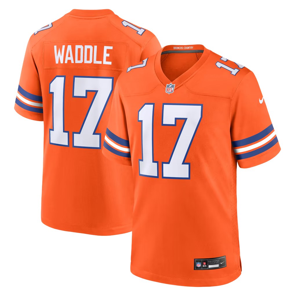 Jaylen Waddle Denver Broncos Nike Game Player Jersey - Orange